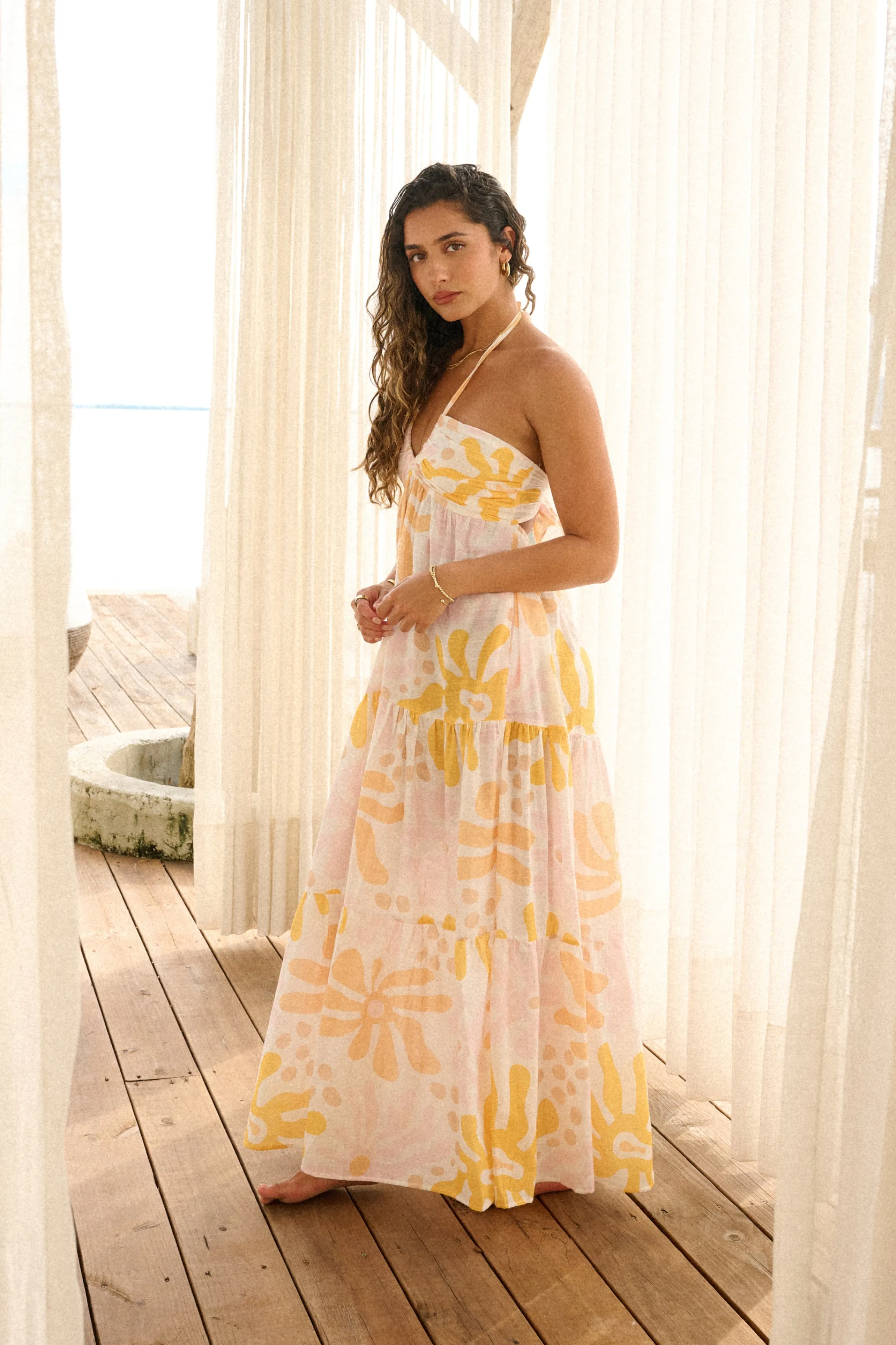 Blanco By Nature Carlotta Maxi Dress Shop