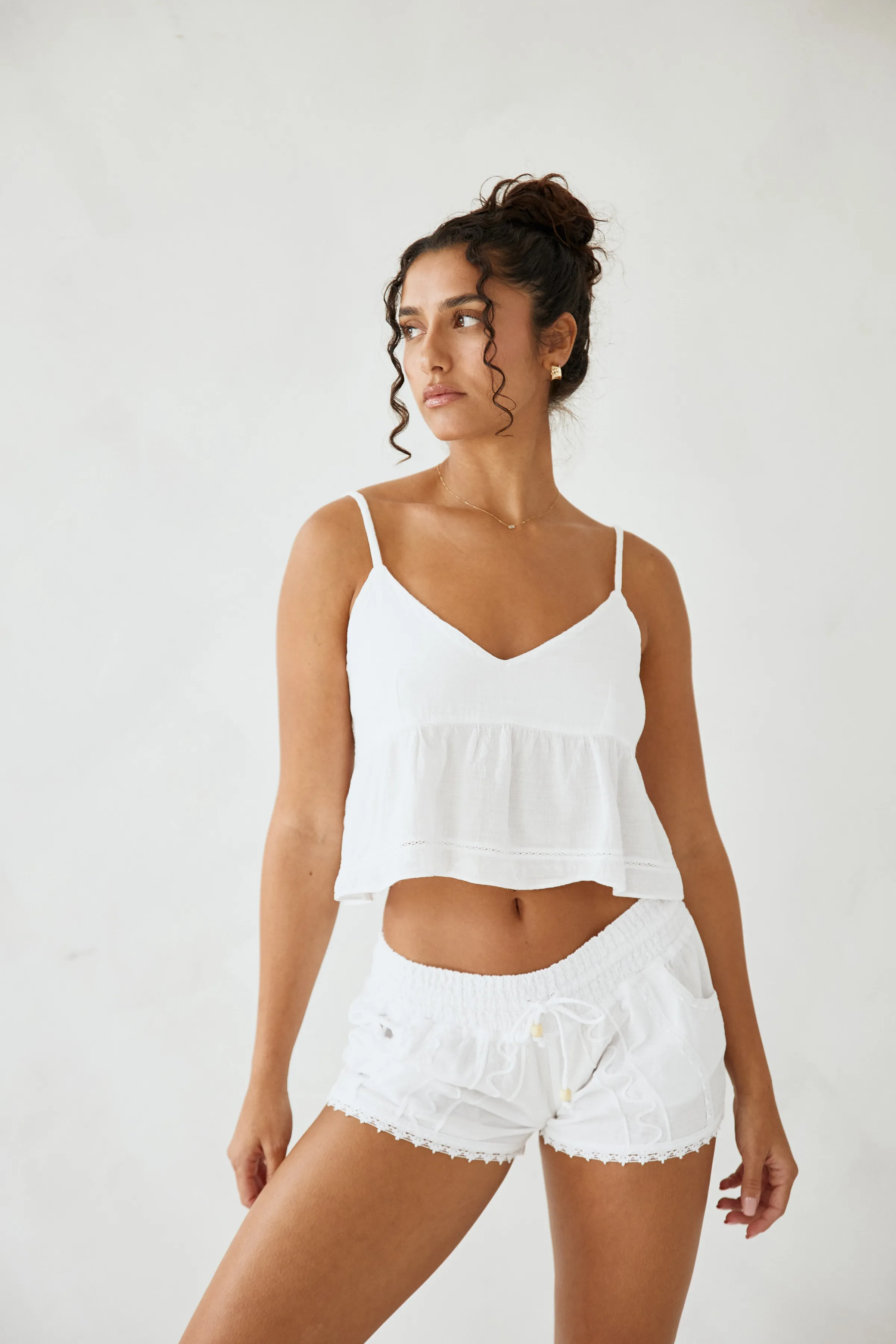 Blanco By Nature Kenzie Short White Cheap